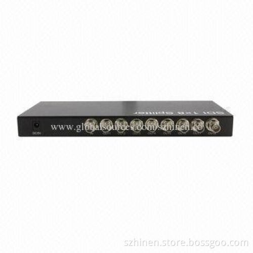 Transfer 1 SDI Signal to 8 Monitors Simultaneously SDI Splitter, Supports Multiple Video Resolution